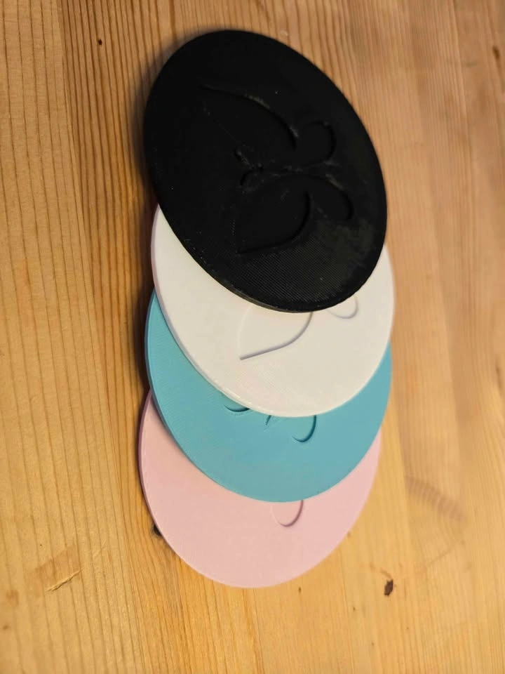 3D Printed Butterfly Coaster – Black – Drink Coaster – PLA - photo 3