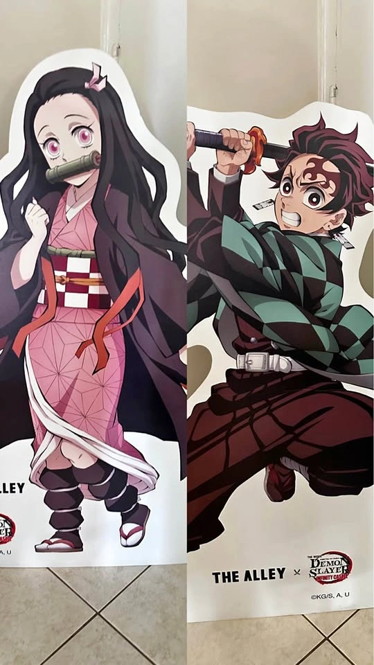 The Alley x Demon Slayer Nezuko and Tanjiro Cardboard Standees