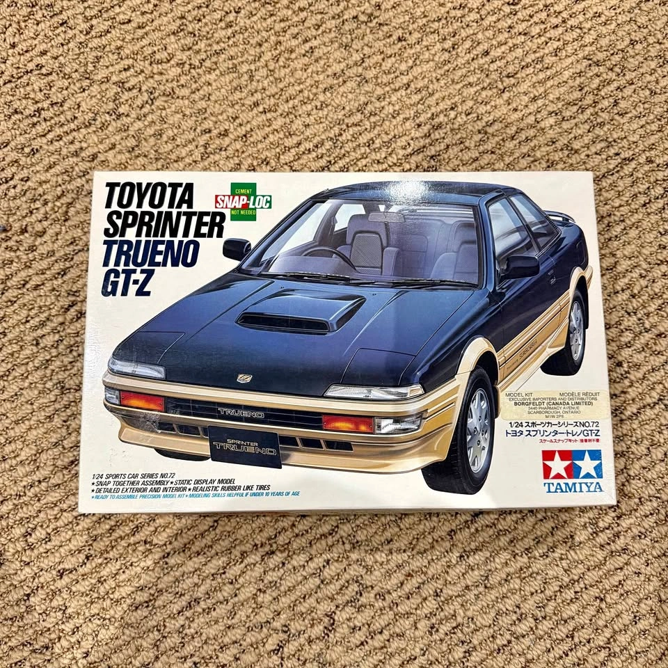 Rare Tamiya model kit Toyota Sprinter Trueno GT-Z 1/24