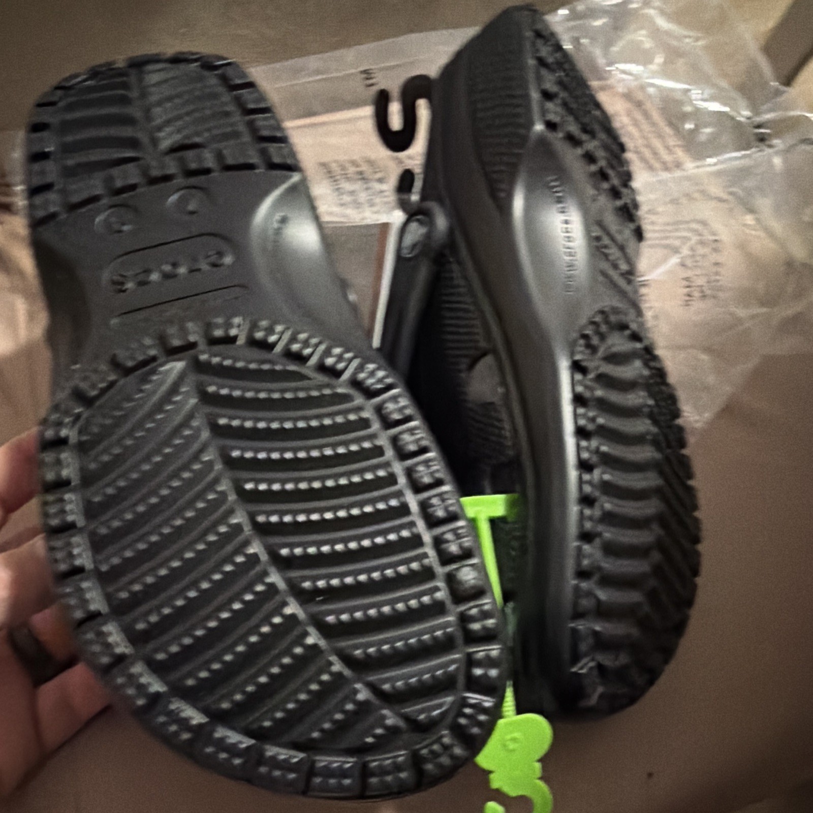Crocs Classic Clog Sandals Black Rubber Men's US 7 - photo 3