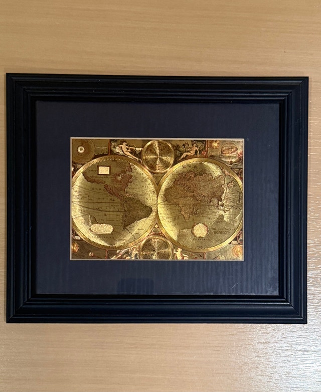 Vintage World Map Wall Art