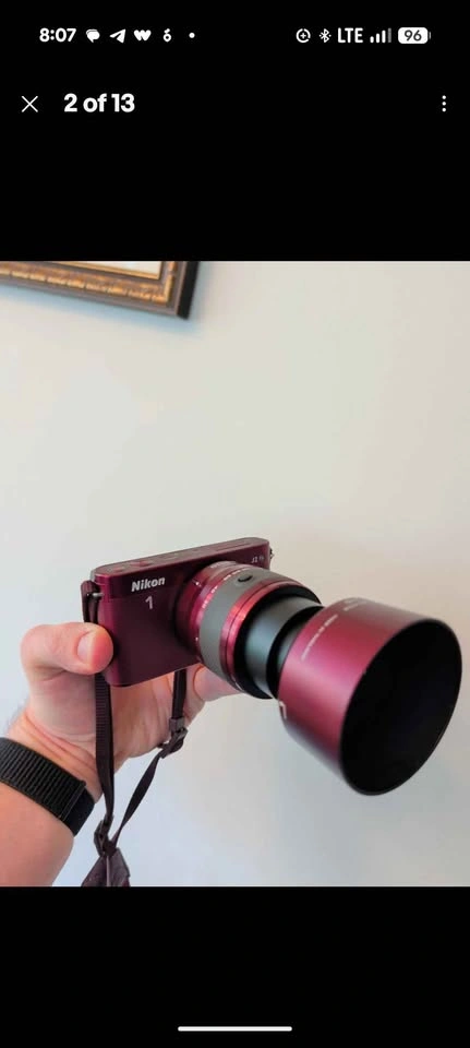 Nikon 1 J2 Camera with 30-110 Lens - Red