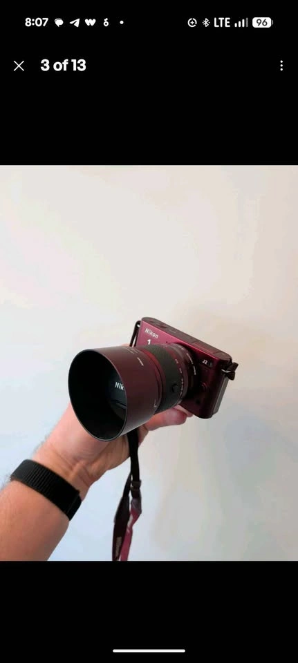Nikon 1 J2 Camera with 30-110 Lens - Red - photo 2