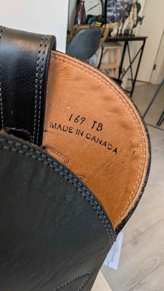 BNIB Alberta Boot Company Black Leather Cowboy Boots 10AA - photo 5