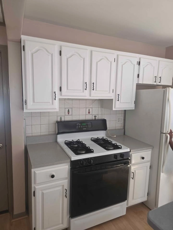 White Raised Panel Kitchen Cabinet Set w/centre aisle - photo 2