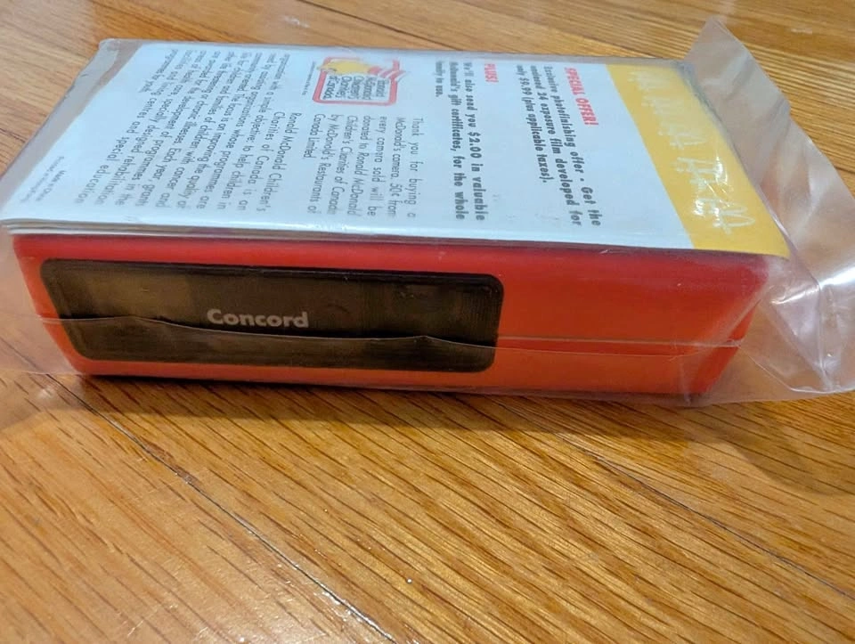 Vintage Unopened Concord McDonald's 110 Film Camera NIB