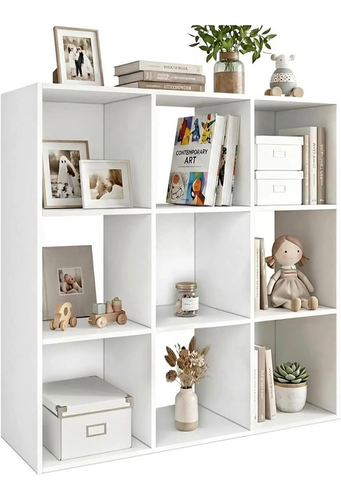 New in Box - 9 Cube Shelf Organizer - White