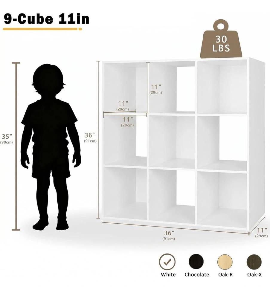 New in Box - 9 Cube Shelf Organizer - White - photo 2