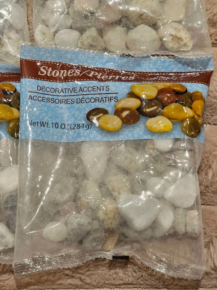 Lot of 4 Stones/Pierres Decorative Accents, 10 oz Each - photo 2