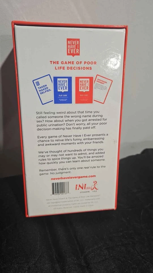 Never Have I Ever Card Game - photo 2