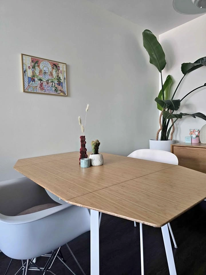 IKEA PS 2012 Drop-Leaf Table – Bamboo/White