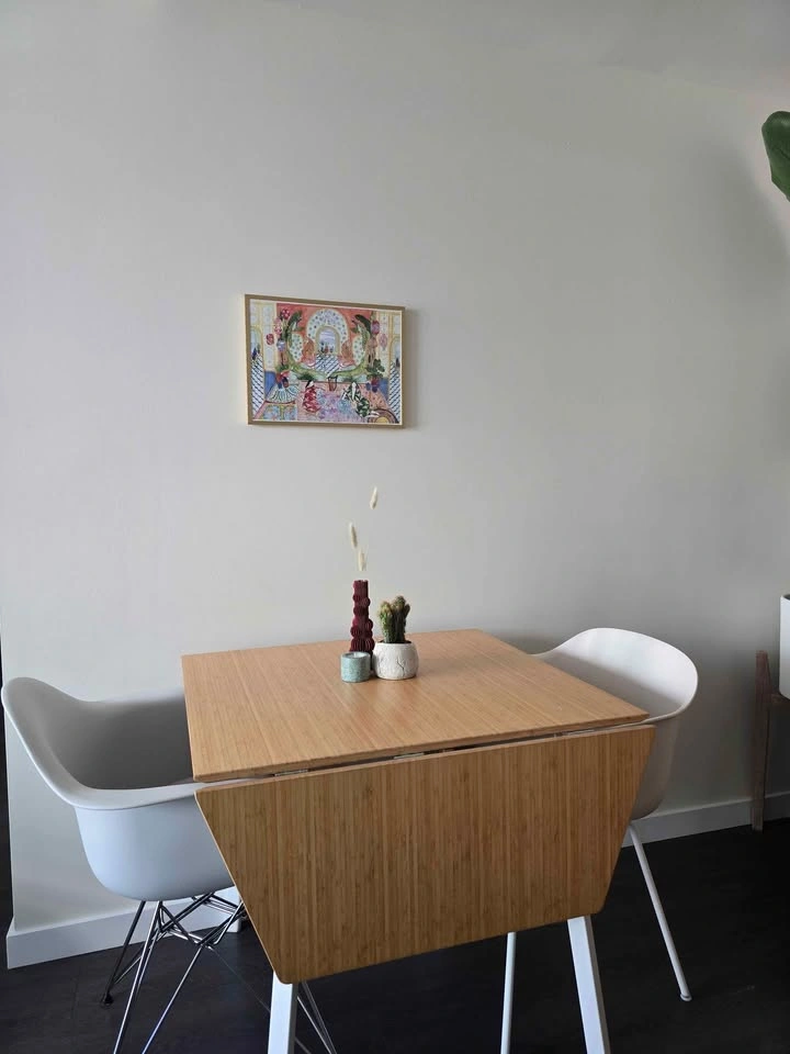 IKEA PS 2012 Drop-Leaf Table – Bamboo/White - photo 3