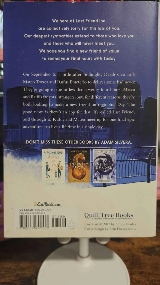 They Both Die At The End by Adam Silvera - photo 2