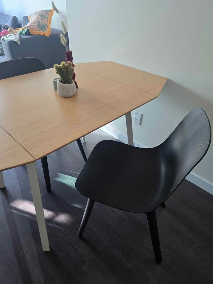 IKEA PS 2012 Bamboo Drop-Leaf Dining Set – Table + 2 Chairs - photo 2