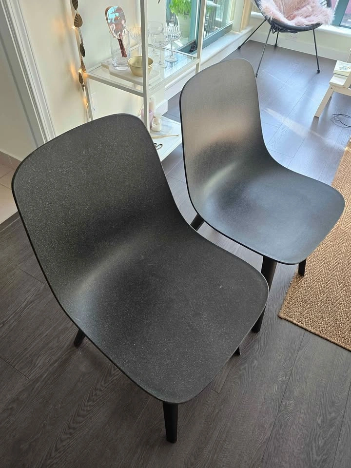 2x IKEA ODGER Chairs – Anthracite - photo 2