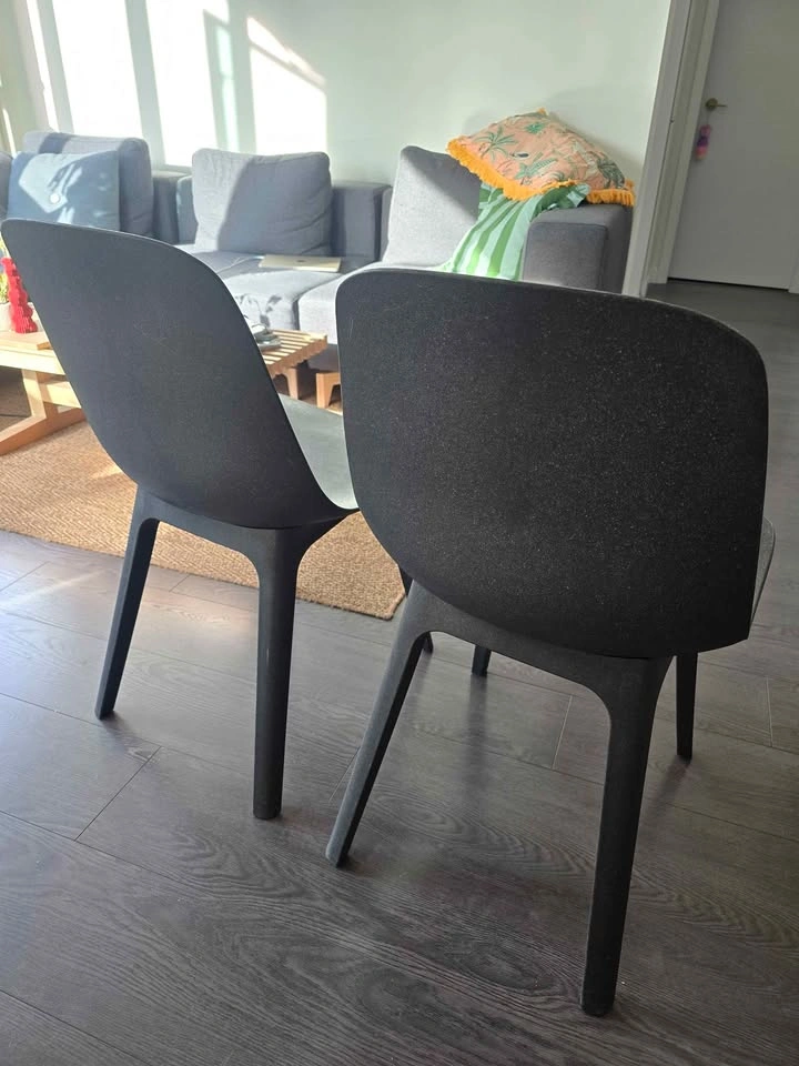2x IKEA ODGER Chairs – Anthracite - photo 3