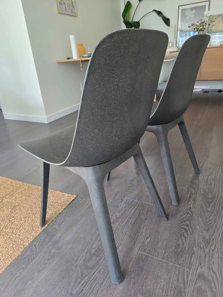 2x IKEA ODGER Chairs – Anthracite - photo 4