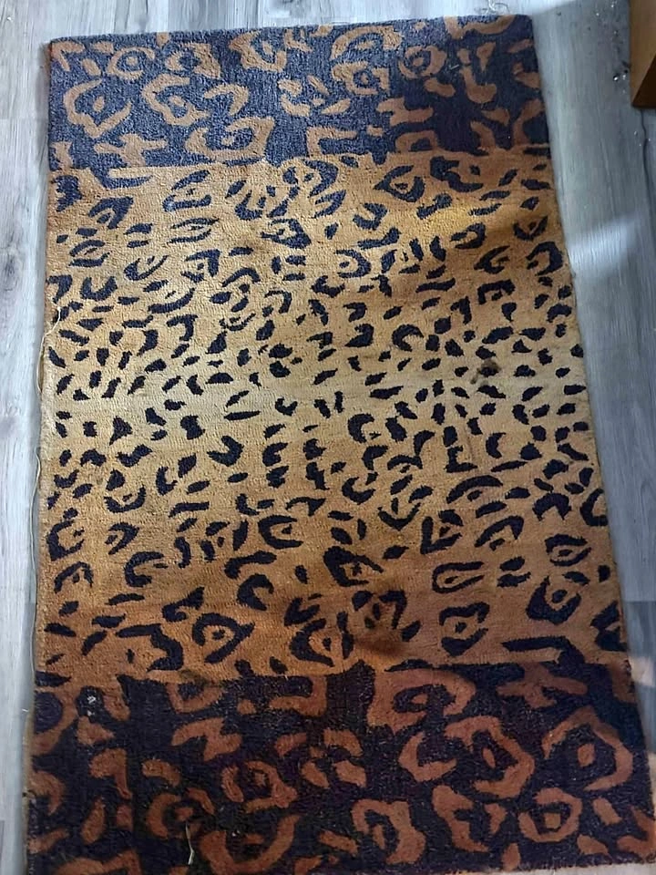 Leopard Print Area Rug