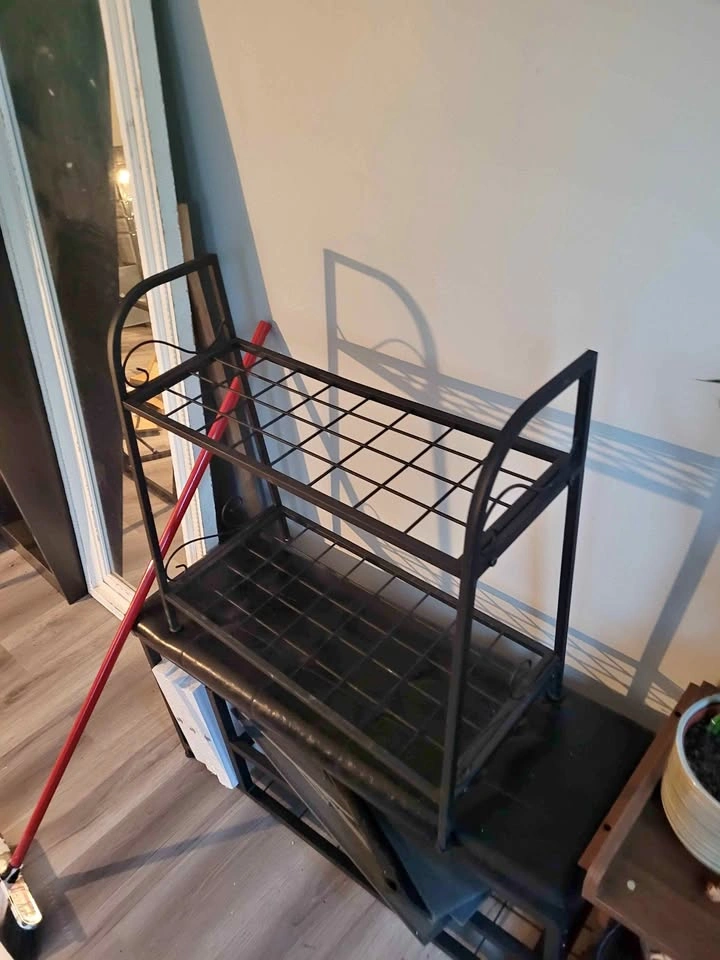 Shoe/Boot Rack, Bench Shoe Rack and Wire Basket Stand