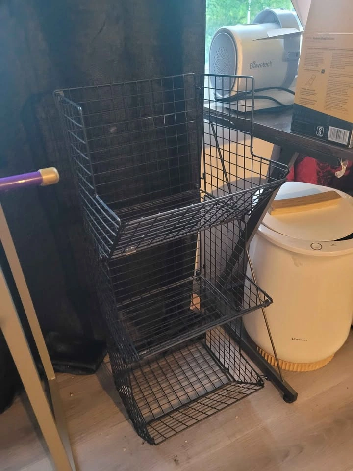 Shoe/Boot Rack, Bench Shoe Rack and Wire Basket Stand - photo 3