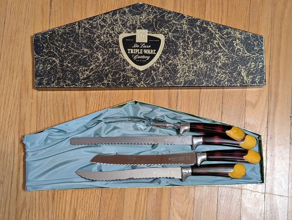 Vintage Triple-Ware Cutlery Set