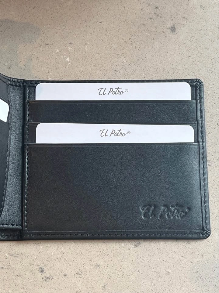 El Potro 100% Cowhide Wallet (Black) - photo 3