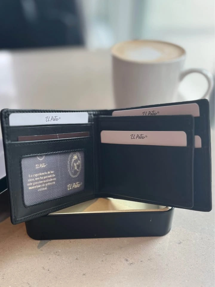 El Potro 100% Cowhide Wallet (Black) - photo 4