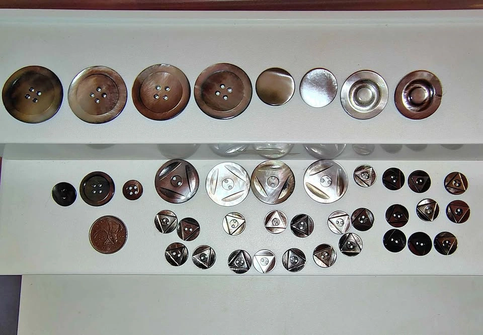 Dark Mother of Pearl Button Collection