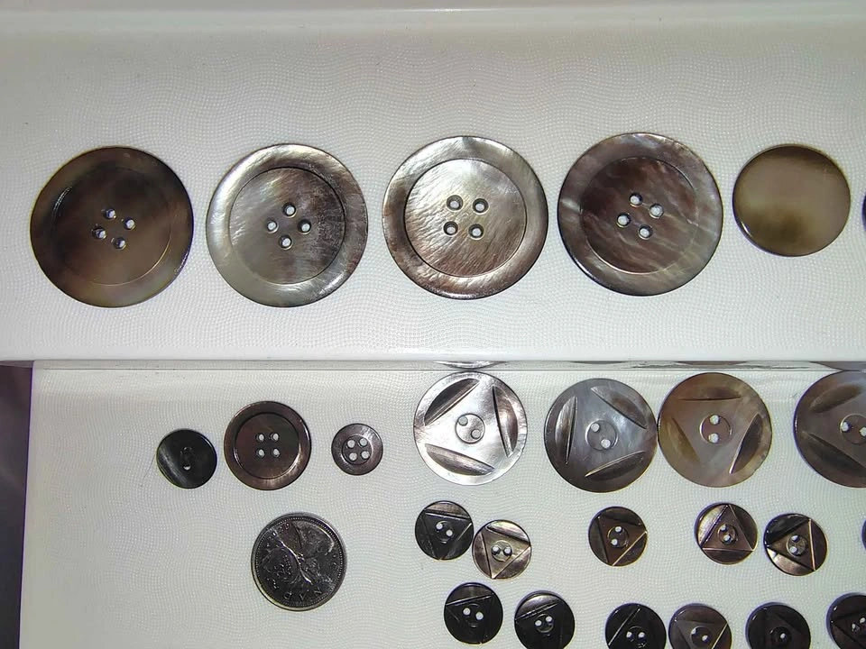Dark Mother of Pearl Button Collection - photo 4