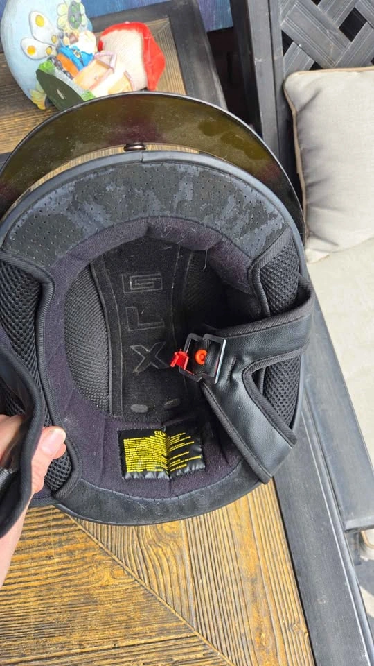GLX DOT certified motorcycle helmet flame graphics - photo 4