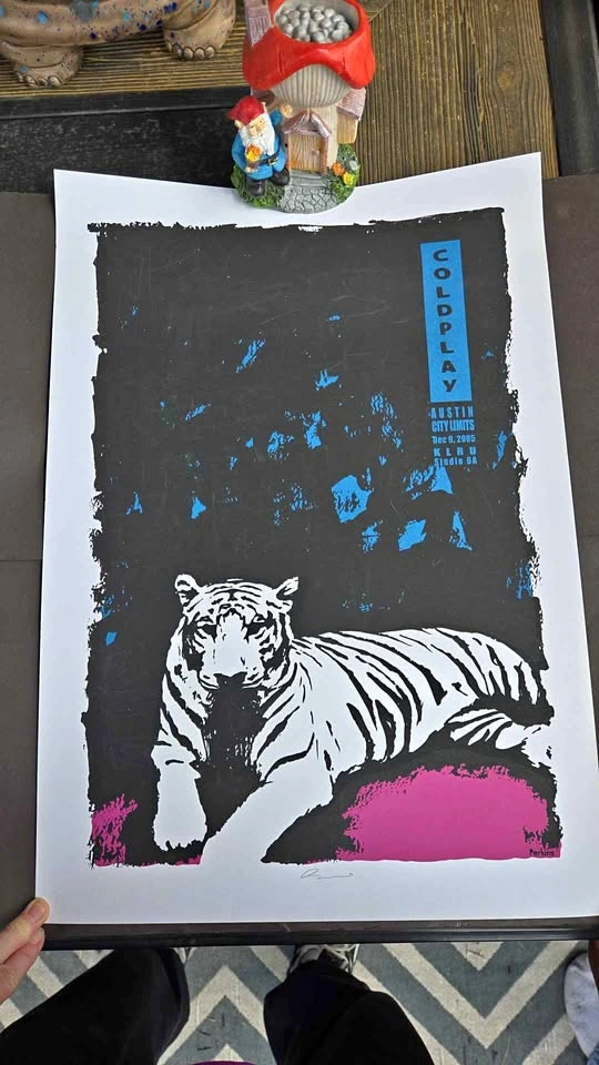 Coldplay Austin City Limits Concert Poster