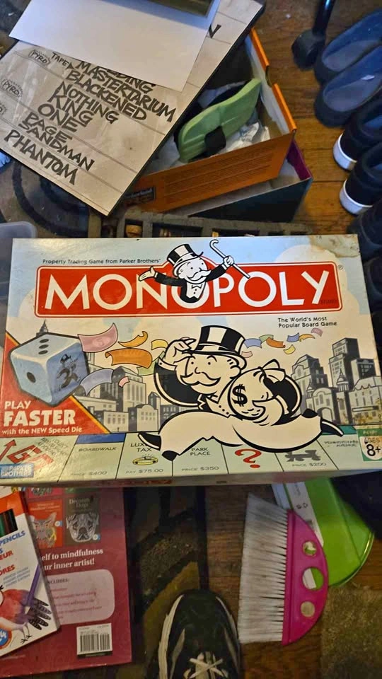 Parker Brothers Monopoly Board Game Speed Die Edition