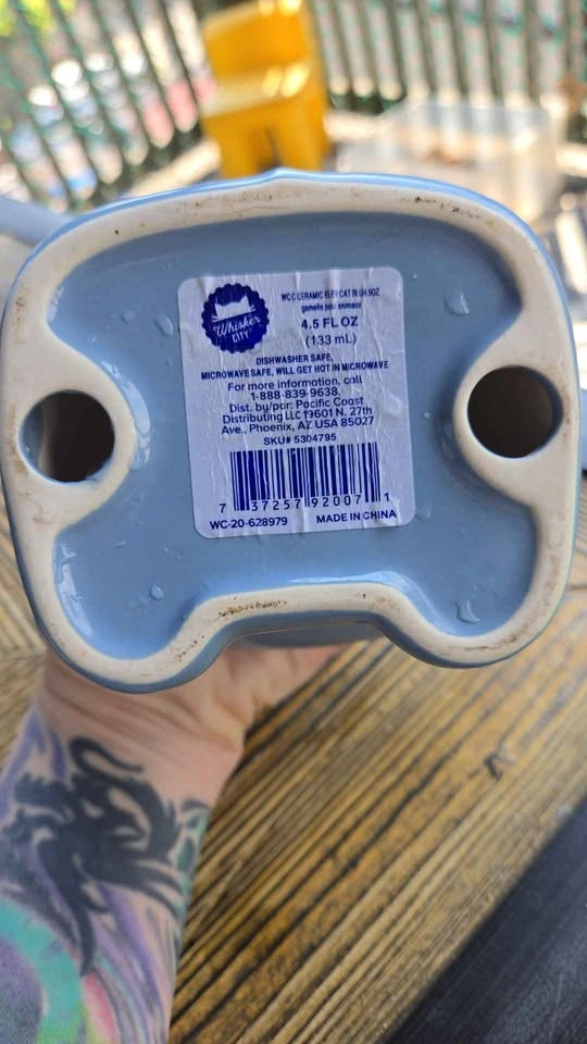 Whisker City Ceramic Elevated Cat Bowl 4.4oz - photo 3
