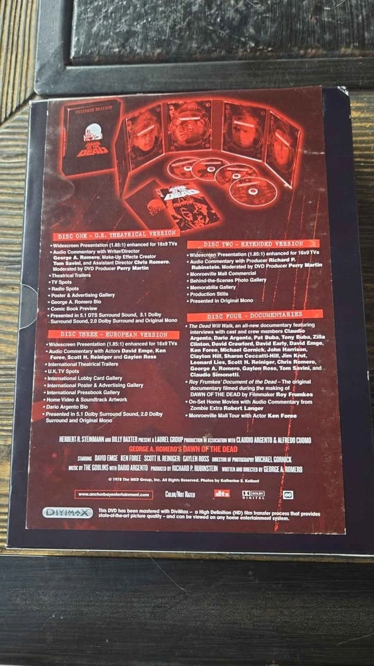 Dawn of the Dead Ultimate Edition DVD Signed by George A. Romero - photo 2