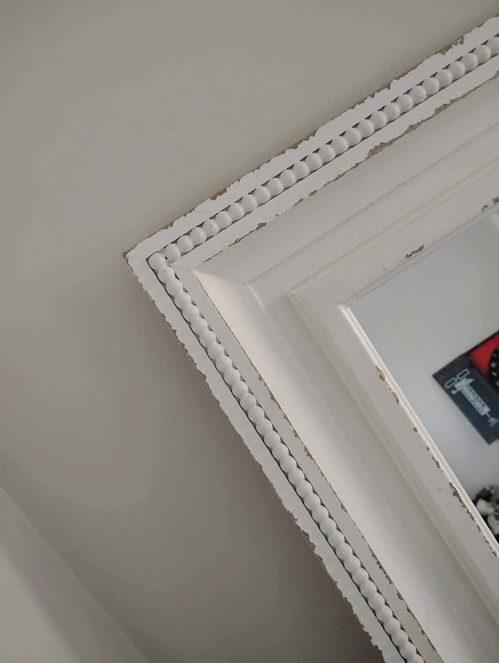 Two White Distressed Full Length Floor Mirrors - photo 5