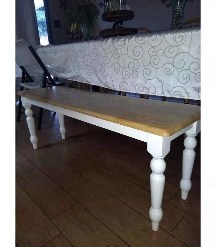 New Gorgeous White / Natural Edge Entryway/ Bed Bench - photo 4