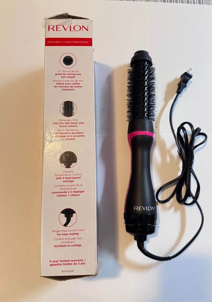 New - Revlon One-Step Root Booster Round Brush Dryer - photo 2
