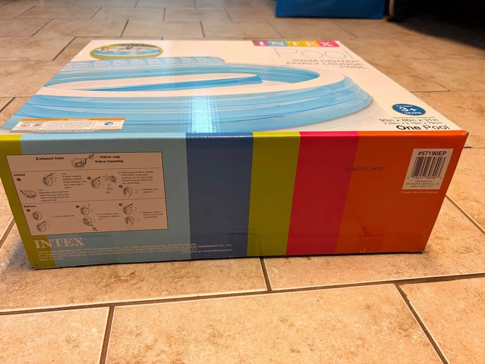 Intex inflatable family pool with bench - photo 3