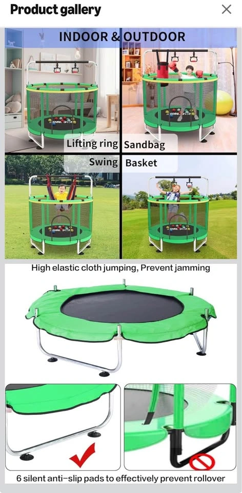 Indoor or outdoor small trampoline - photo 4