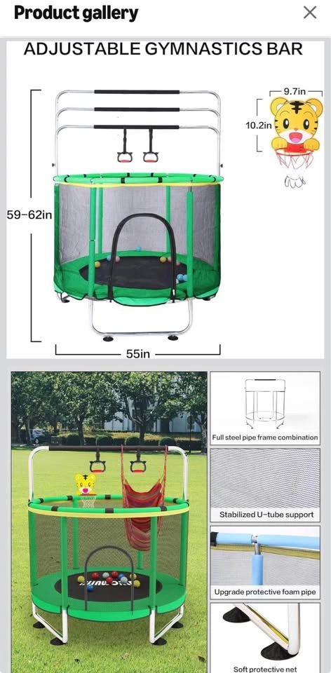Indoor or outdoor small trampoline - photo 5