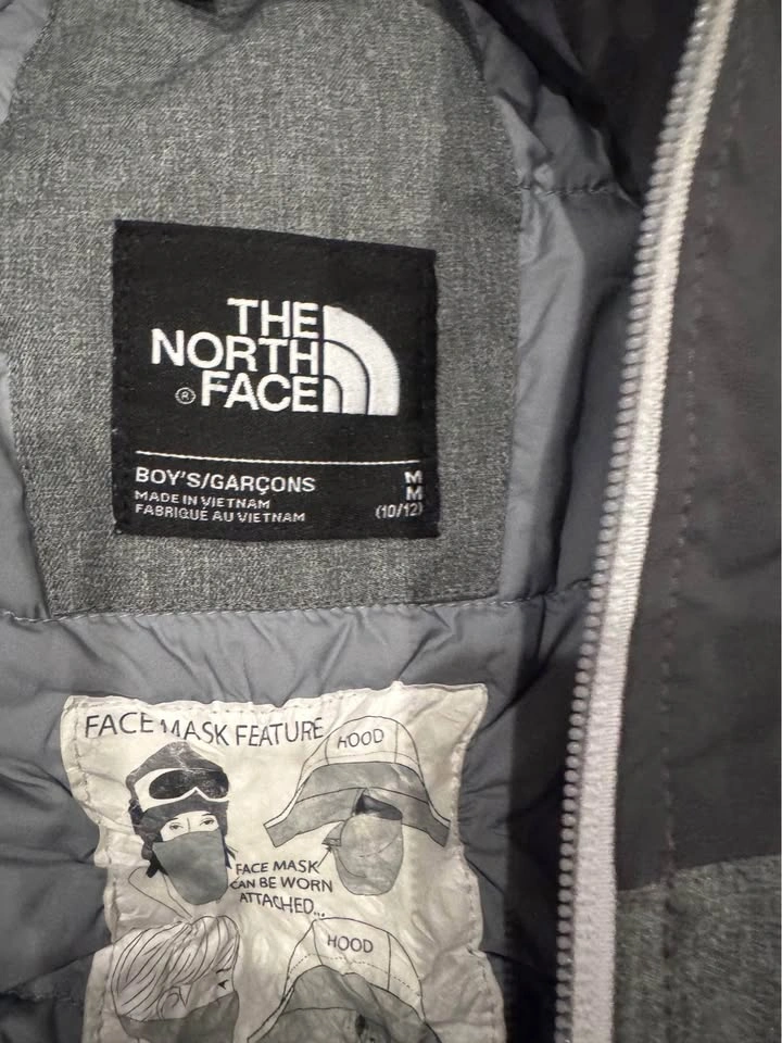 North Face Boys Black/Gray Jacket Size 10/12 - photo 2