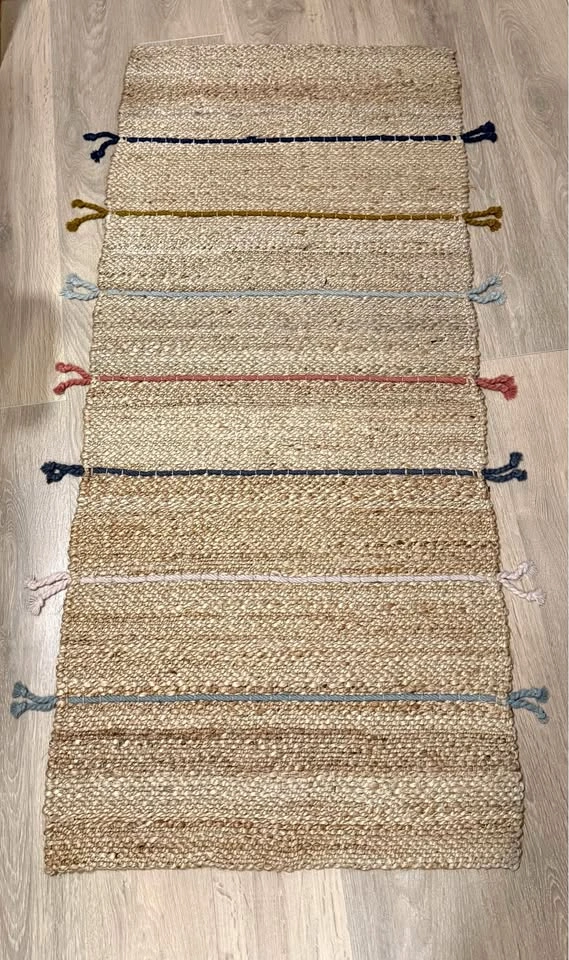 IKEA RAKLEV Flatwoven Rug / Jut rug, Handmade