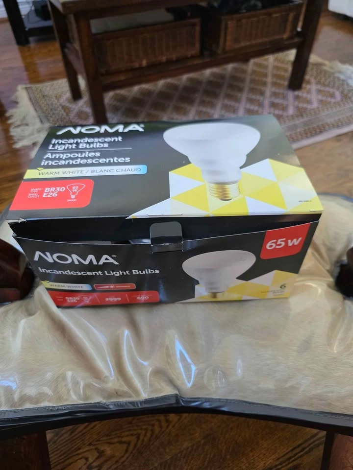 NEW NOMA 65W BR30 Incandescent Floodlight Bulbs - 6 Pack - photo 2