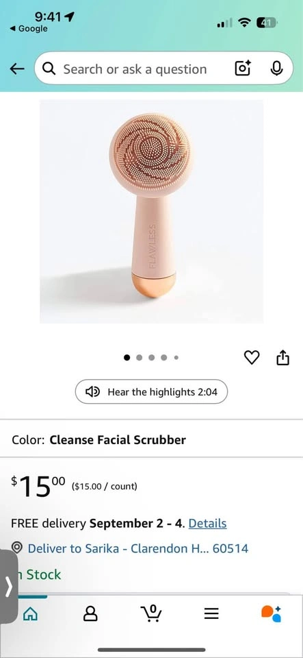 Finishing Touch Flawless Silicone facial scrubber - photo 3