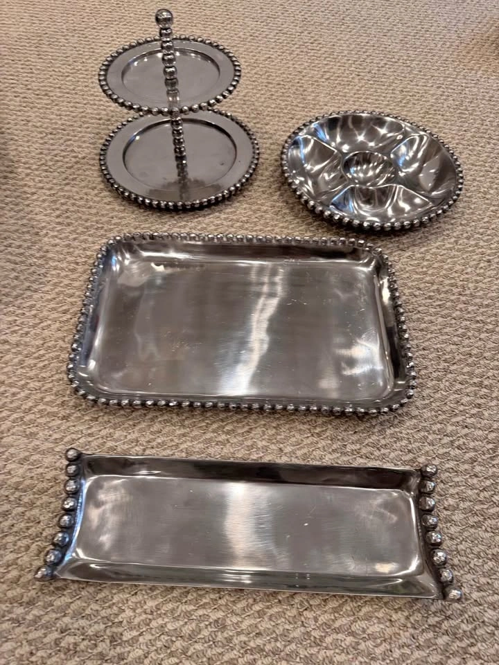 Brand New Beaded Servingware, great for holidays!