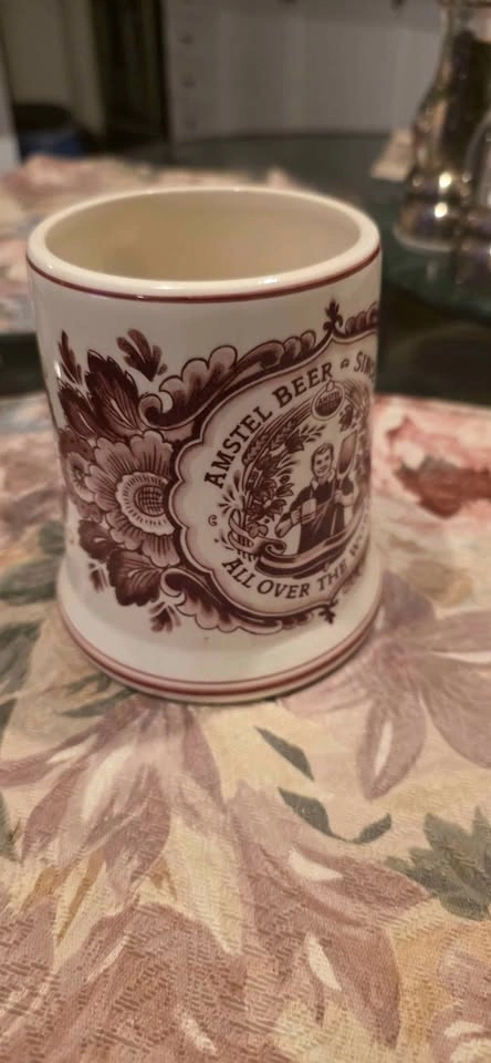 Vintage Amstel Beer Delftsche Huys Ceramic Mug - photo 4