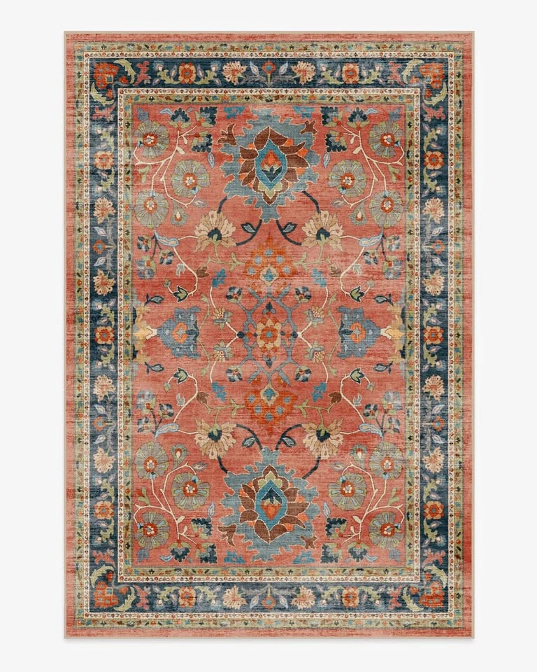 Ruggable Oriental Vintage Coral Rug [RRP $525]