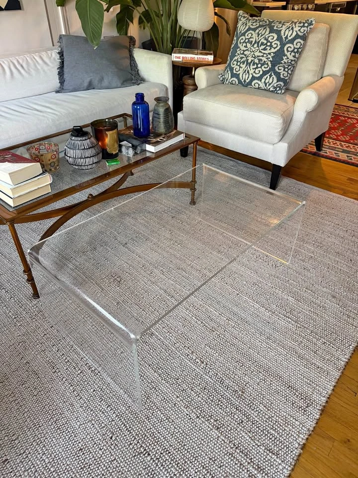 CB2 Peekaboo Acrylic Coffee Table [RRP $700]