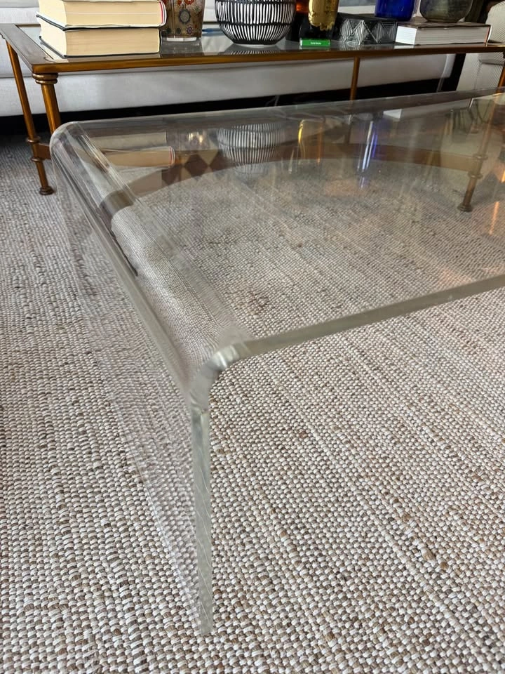 CB2 Peekaboo Acrylic Coffee Table [RRP $700] - photo 3
