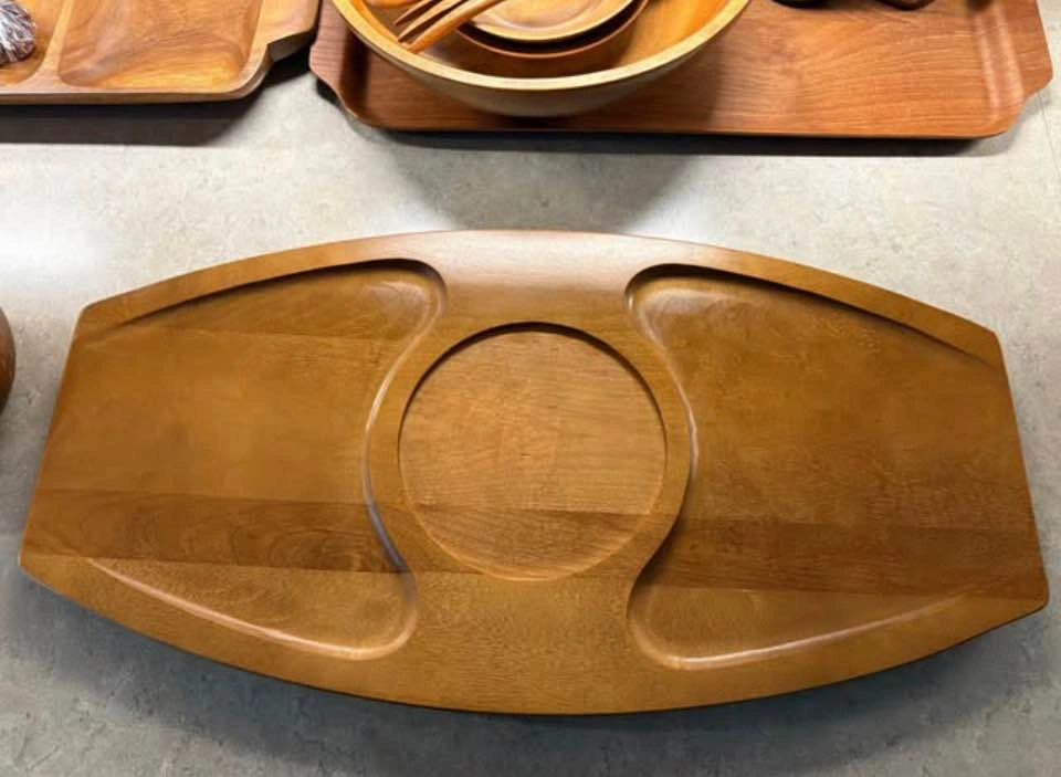 Vintage 60s Baribocraft Canada 3-Compartment Serving Platter - photo 3